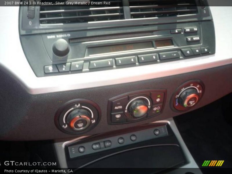 Silver Grey Metallic / Dream Red 2007 BMW Z4 3.0i Roadster