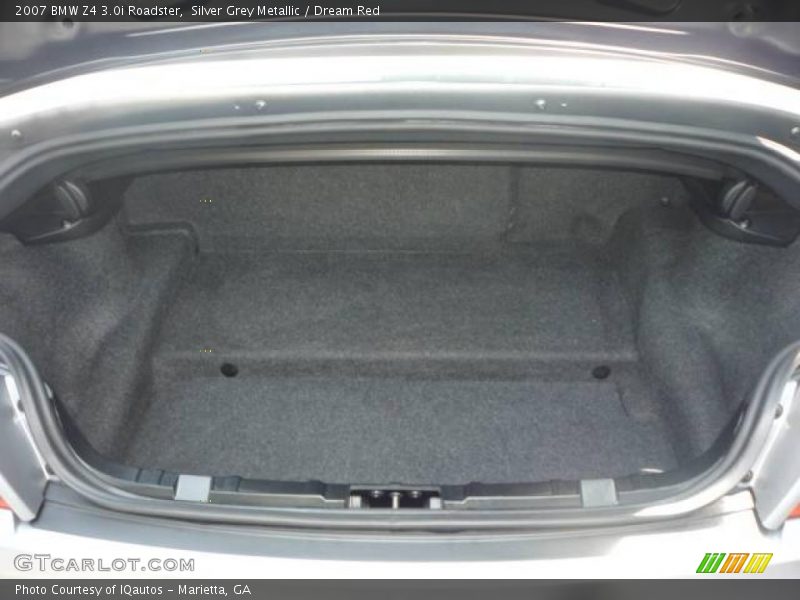 Silver Grey Metallic / Dream Red 2007 BMW Z4 3.0i Roadster