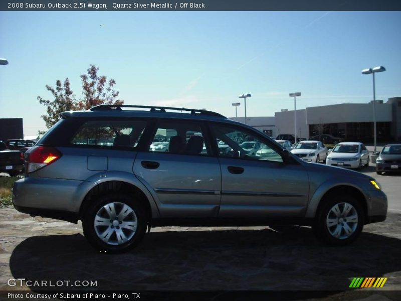 Quartz Silver Metallic / Off Black 2008 Subaru Outback 2.5i Wagon