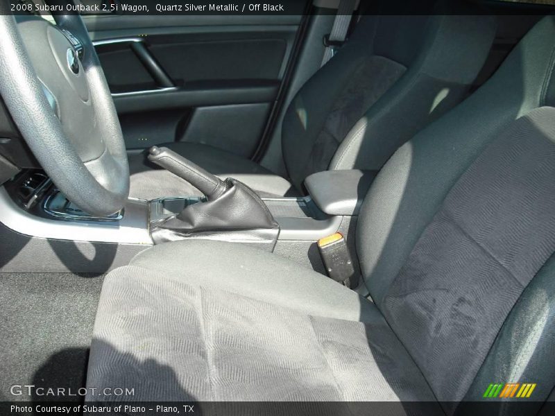 Quartz Silver Metallic / Off Black 2008 Subaru Outback 2.5i Wagon