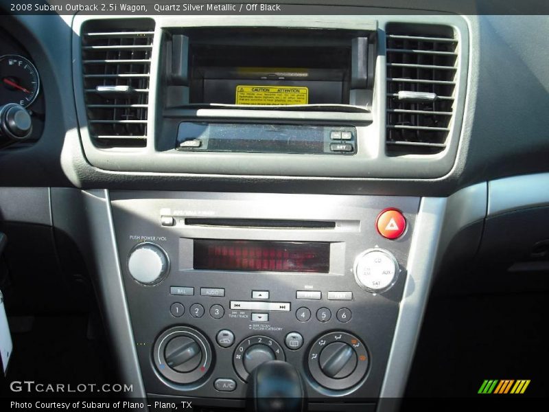 Quartz Silver Metallic / Off Black 2008 Subaru Outback 2.5i Wagon