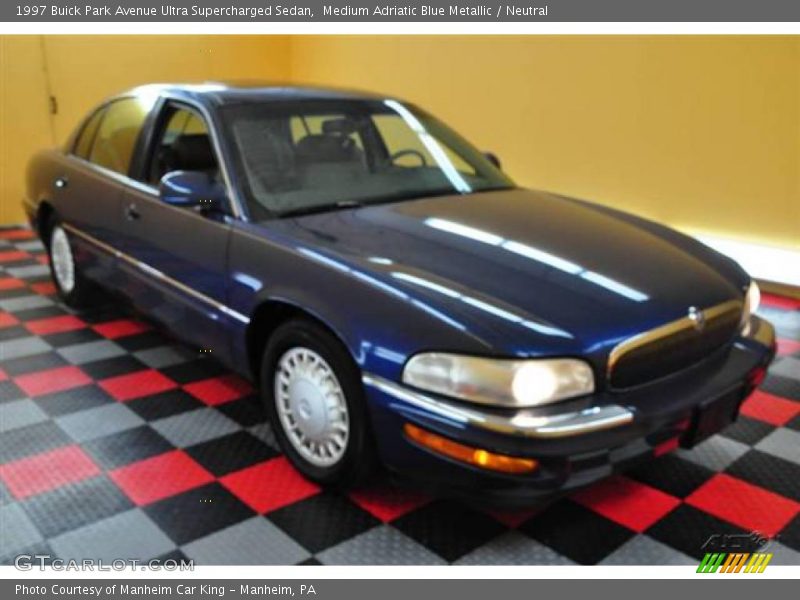 Medium Adriatic Blue Metallic / Neutral 1997 Buick Park Avenue Ultra Supercharged Sedan