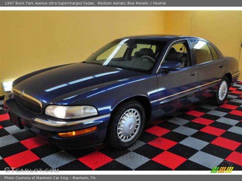 Medium Adriatic Blue Metallic / Neutral 1997 Buick Park Avenue Ultra Supercharged Sedan