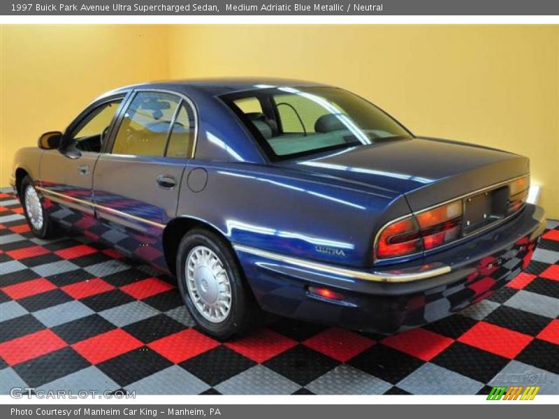 Medium Adriatic Blue Metallic / Neutral 1997 Buick Park Avenue Ultra Supercharged Sedan