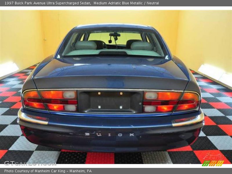 Medium Adriatic Blue Metallic / Neutral 1997 Buick Park Avenue Ultra Supercharged Sedan