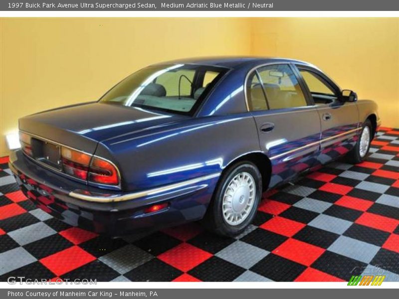 Medium Adriatic Blue Metallic / Neutral 1997 Buick Park Avenue Ultra Supercharged Sedan