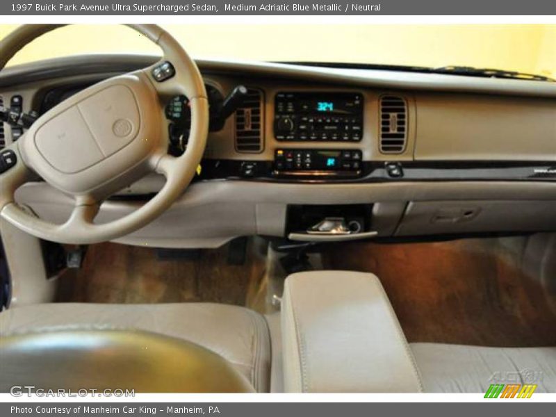 Medium Adriatic Blue Metallic / Neutral 1997 Buick Park Avenue Ultra Supercharged Sedan