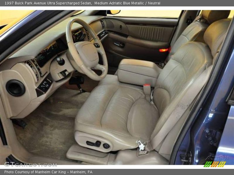 Medium Adriatic Blue Metallic / Neutral 1997 Buick Park Avenue Ultra Supercharged Sedan