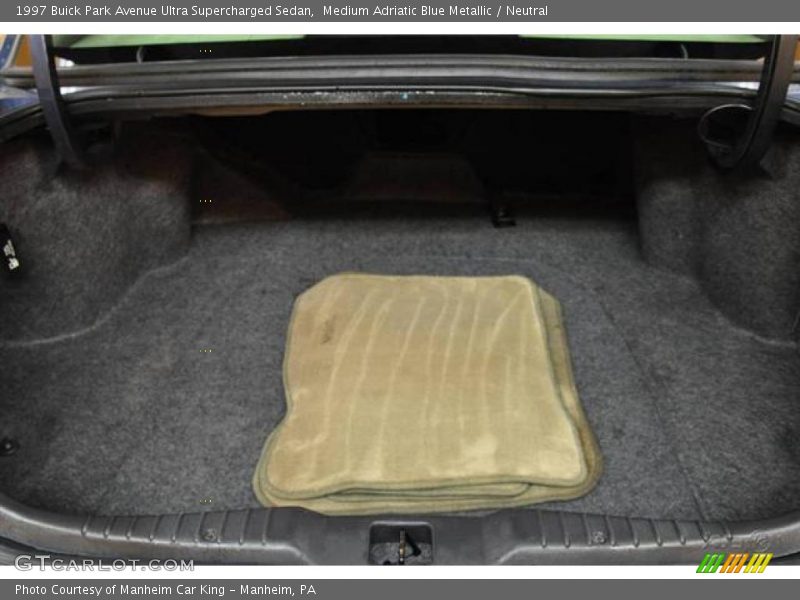 Medium Adriatic Blue Metallic / Neutral 1997 Buick Park Avenue Ultra Supercharged Sedan