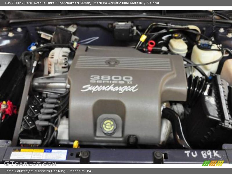 Medium Adriatic Blue Metallic / Neutral 1997 Buick Park Avenue Ultra Supercharged Sedan