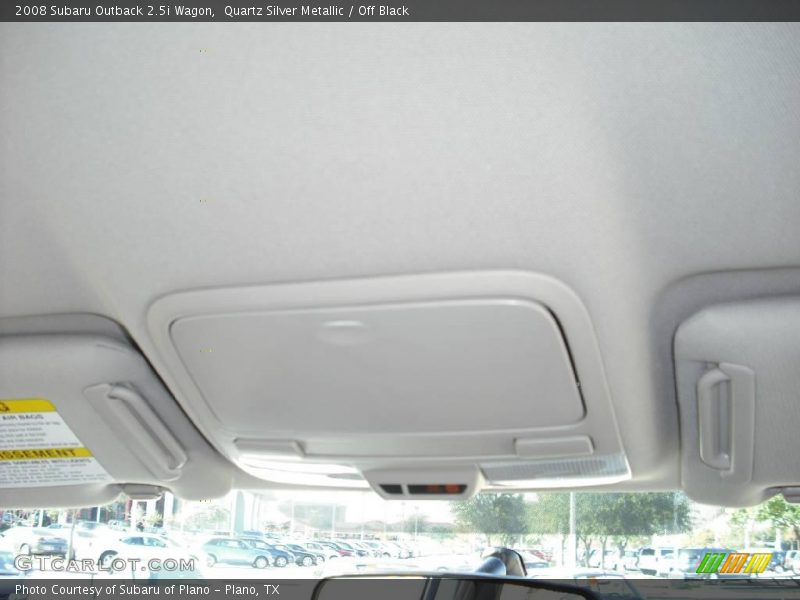 Quartz Silver Metallic / Off Black 2008 Subaru Outback 2.5i Wagon