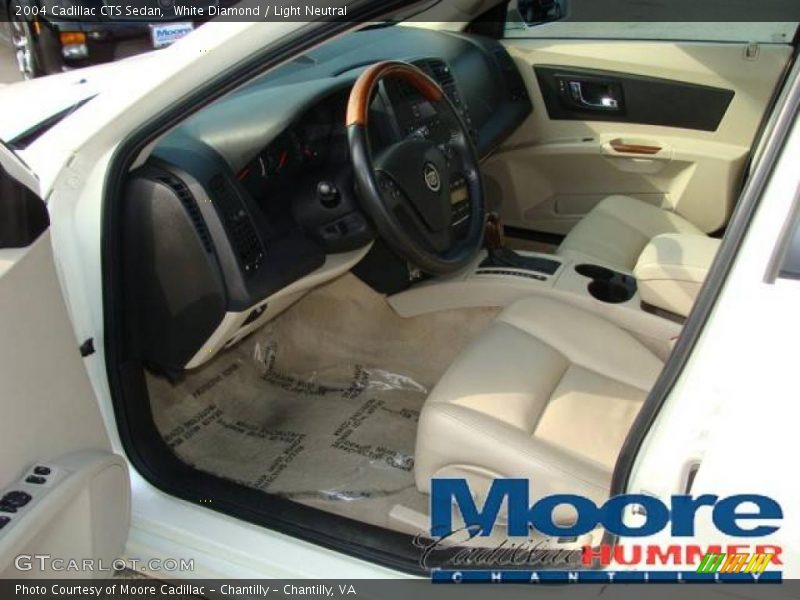 White Diamond / Light Neutral 2004 Cadillac CTS Sedan