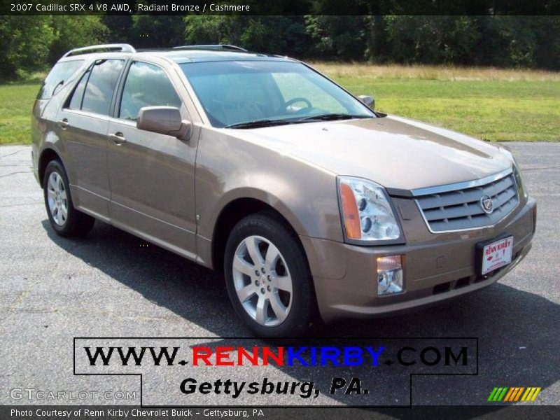Radiant Bronze / Cashmere 2007 Cadillac SRX 4 V8 AWD