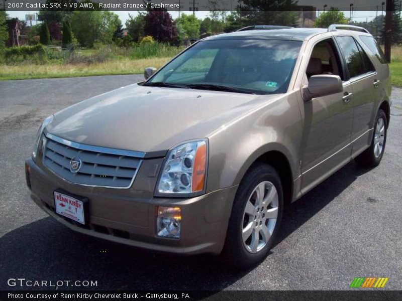 Radiant Bronze / Cashmere 2007 Cadillac SRX 4 V8 AWD