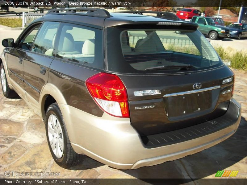 Deep Bronze Metallic / Warm Ivory 2008 Subaru Outback 2.5i Wagon