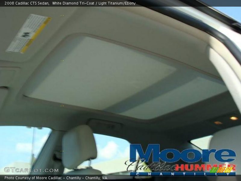 White Diamond Tri-Coat / Light Titanium/Ebony 2008 Cadillac CTS Sedan