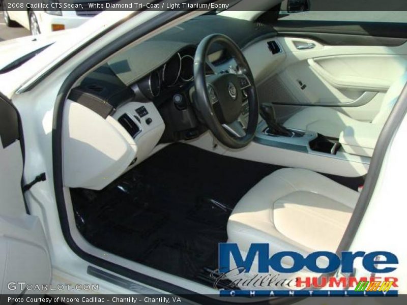 White Diamond Tri-Coat / Light Titanium/Ebony 2008 Cadillac CTS Sedan