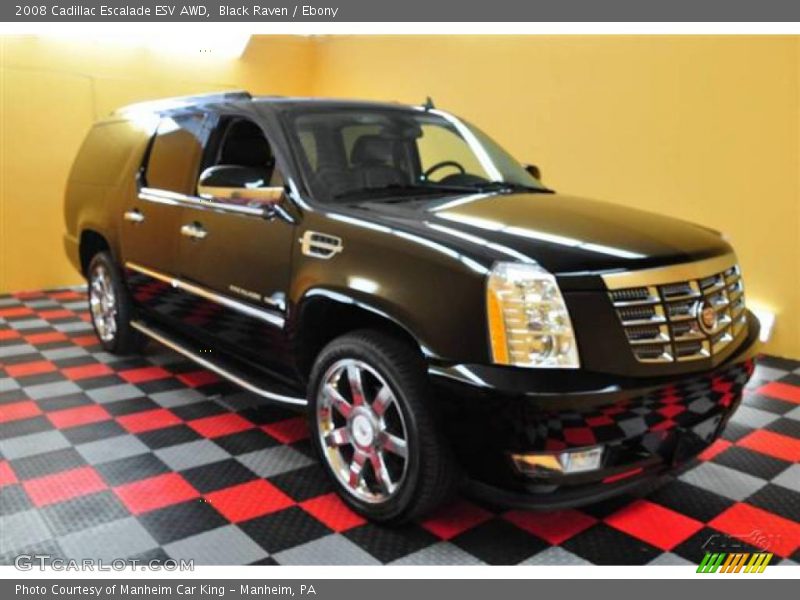 Black Raven / Ebony 2008 Cadillac Escalade ESV AWD