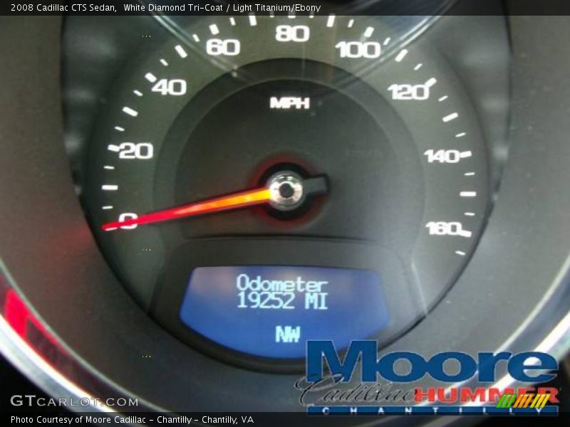 White Diamond Tri-Coat / Light Titanium/Ebony 2008 Cadillac CTS Sedan