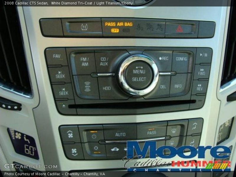White Diamond Tri-Coat / Light Titanium/Ebony 2008 Cadillac CTS Sedan