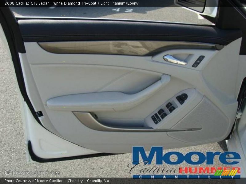 White Diamond Tri-Coat / Light Titanium/Ebony 2008 Cadillac CTS Sedan