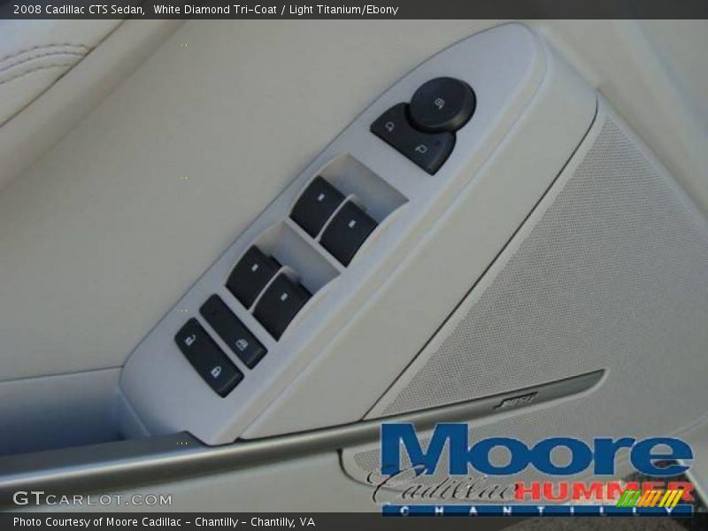 White Diamond Tri-Coat / Light Titanium/Ebony 2008 Cadillac CTS Sedan