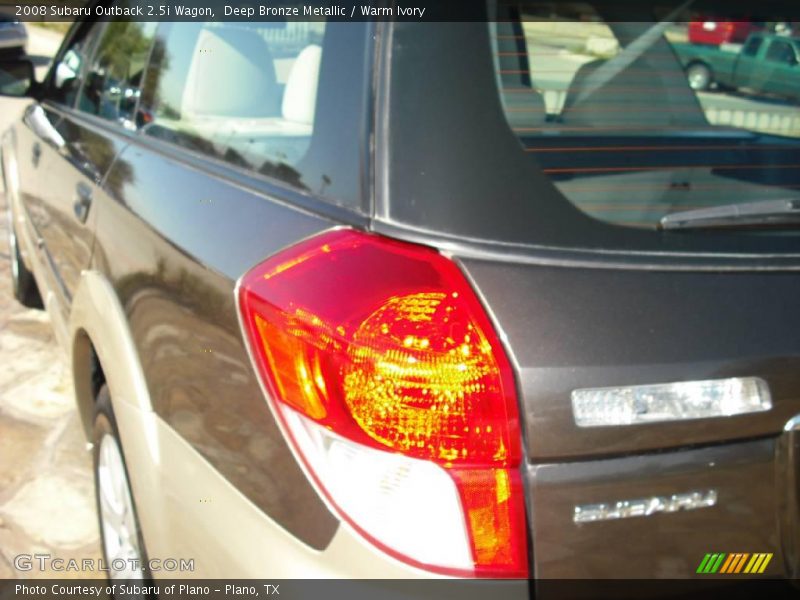 Deep Bronze Metallic / Warm Ivory 2008 Subaru Outback 2.5i Wagon