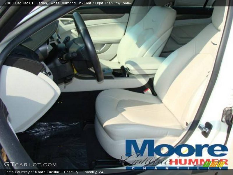 White Diamond Tri-Coat / Light Titanium/Ebony 2008 Cadillac CTS Sedan