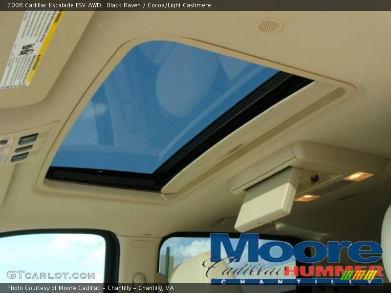 Black Raven / Cocoa/Light Cashmere 2008 Cadillac Escalade ESV AWD