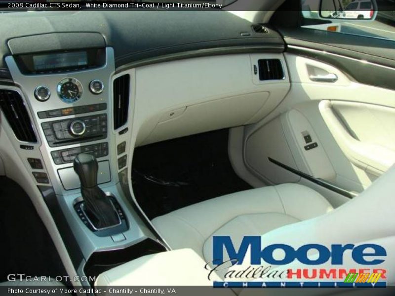 White Diamond Tri-Coat / Light Titanium/Ebony 2008 Cadillac CTS Sedan