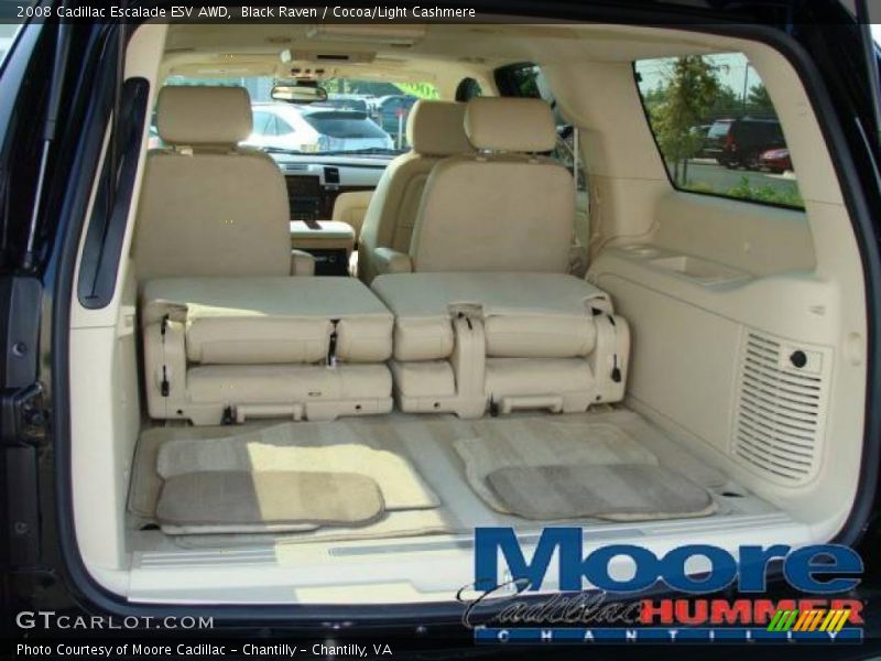 Black Raven / Cocoa/Light Cashmere 2008 Cadillac Escalade ESV AWD