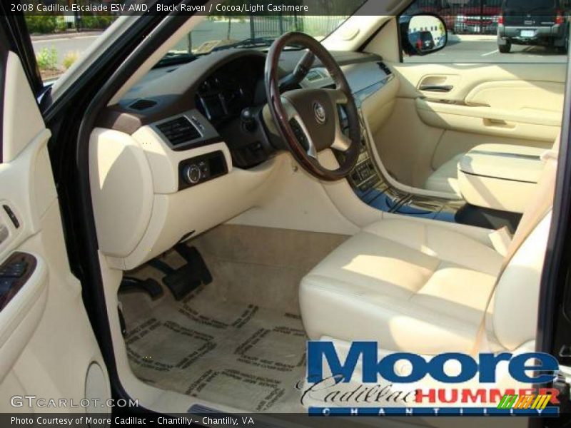 Black Raven / Cocoa/Light Cashmere 2008 Cadillac Escalade ESV AWD
