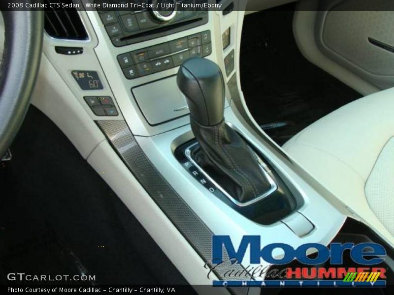 White Diamond Tri-Coat / Light Titanium/Ebony 2008 Cadillac CTS Sedan