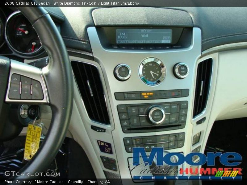 White Diamond Tri-Coat / Light Titanium/Ebony 2008 Cadillac CTS Sedan