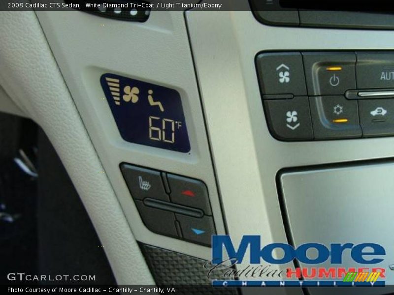 White Diamond Tri-Coat / Light Titanium/Ebony 2008 Cadillac CTS Sedan