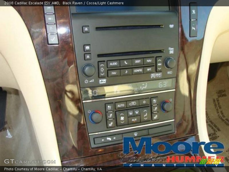 Black Raven / Cocoa/Light Cashmere 2008 Cadillac Escalade ESV AWD