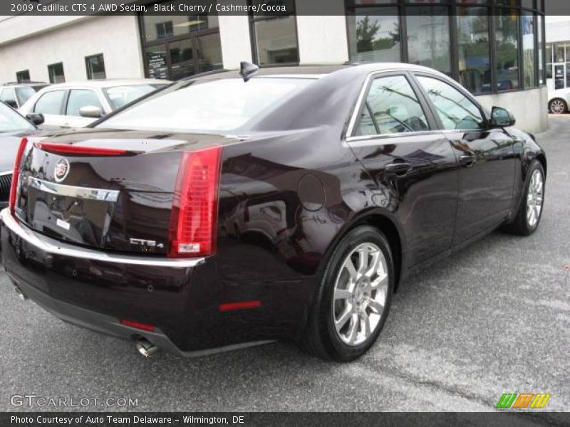 Black Cherry / Cashmere/Cocoa 2009 Cadillac CTS 4 AWD Sedan