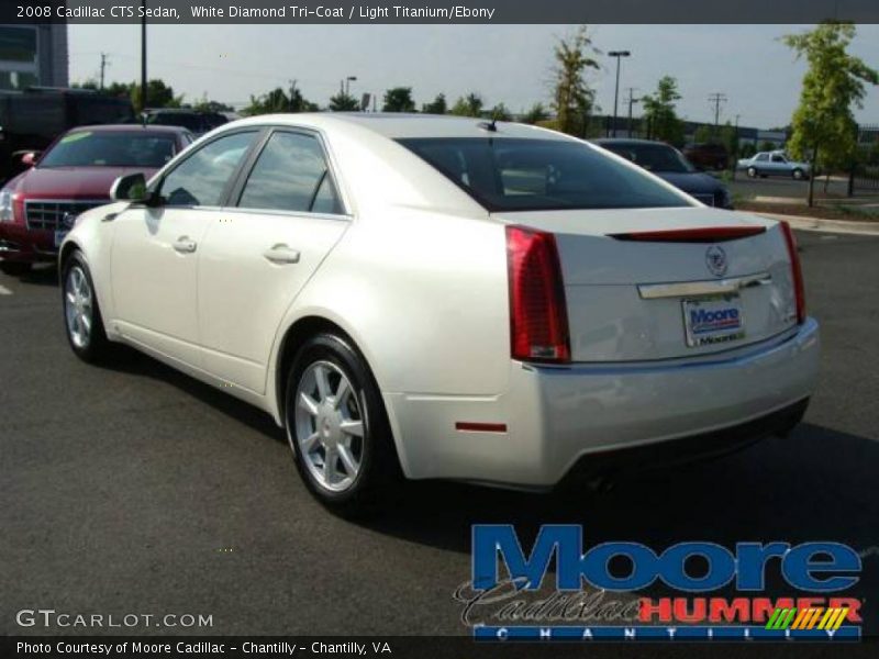 White Diamond Tri-Coat / Light Titanium/Ebony 2008 Cadillac CTS Sedan