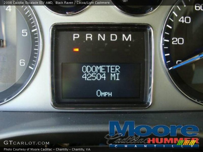 Black Raven / Cocoa/Light Cashmere 2008 Cadillac Escalade ESV AWD