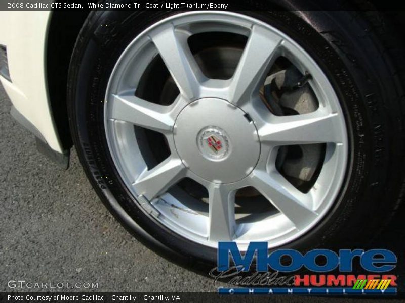White Diamond Tri-Coat / Light Titanium/Ebony 2008 Cadillac CTS Sedan
