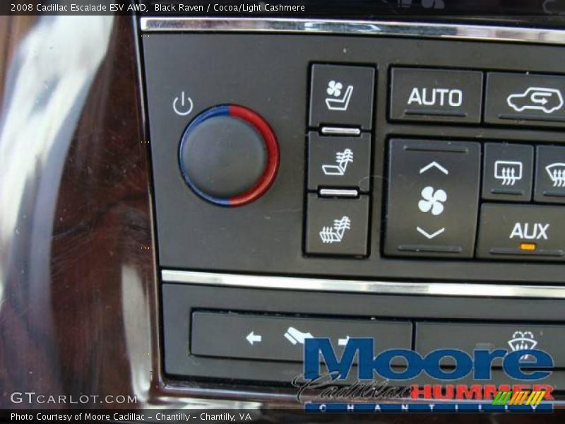 Black Raven / Cocoa/Light Cashmere 2008 Cadillac Escalade ESV AWD