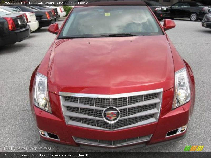 Crystal Red / Ebony 2009 Cadillac CTS 4 AWD Sedan