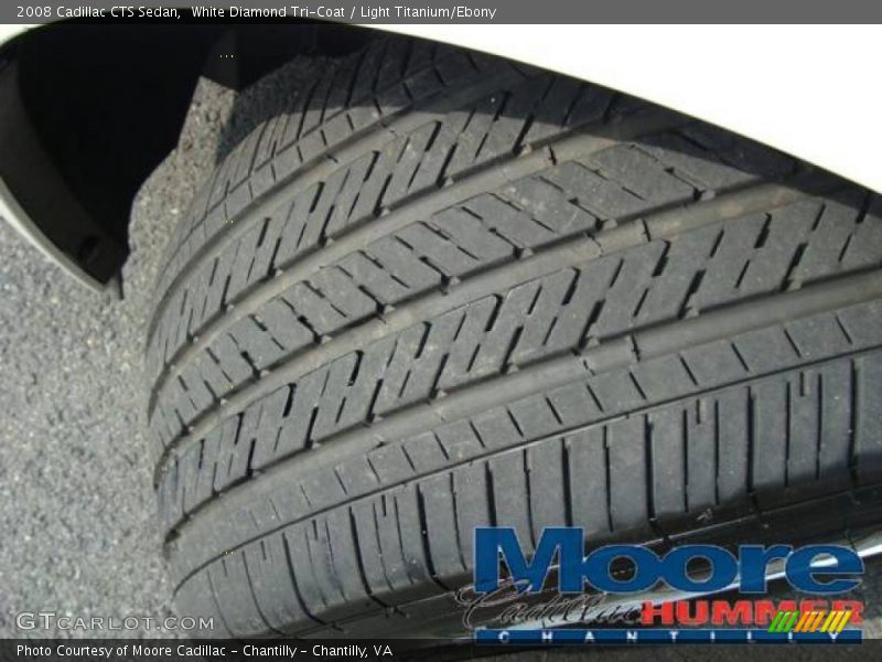 White Diamond Tri-Coat / Light Titanium/Ebony 2008 Cadillac CTS Sedan