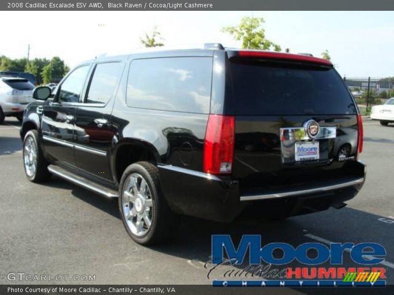 Black Raven / Cocoa/Light Cashmere 2008 Cadillac Escalade ESV AWD