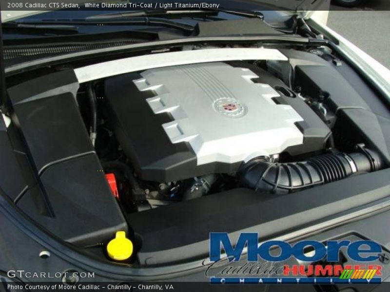 White Diamond Tri-Coat / Light Titanium/Ebony 2008 Cadillac CTS Sedan