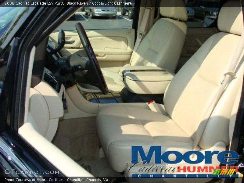 Black Raven / Cocoa/Light Cashmere 2008 Cadillac Escalade ESV AWD