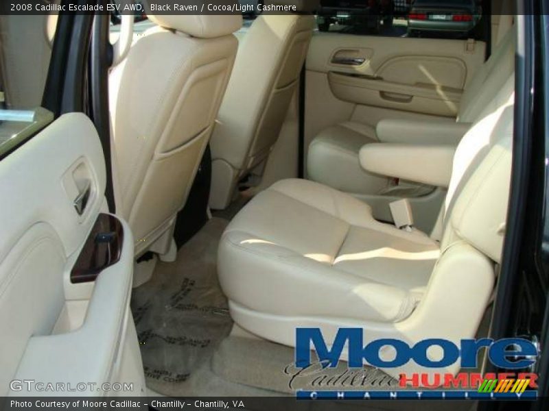 Black Raven / Cocoa/Light Cashmere 2008 Cadillac Escalade ESV AWD