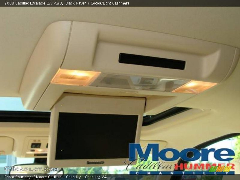 Black Raven / Cocoa/Light Cashmere 2008 Cadillac Escalade ESV AWD