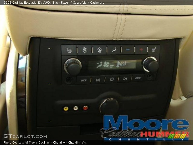 Black Raven / Cocoa/Light Cashmere 2008 Cadillac Escalade ESV AWD