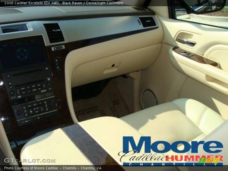 Black Raven / Cocoa/Light Cashmere 2008 Cadillac Escalade ESV AWD